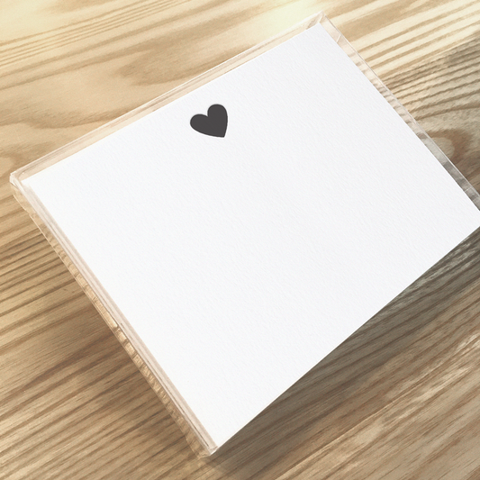 Black Heart - Letterpress Boxed Note Sets